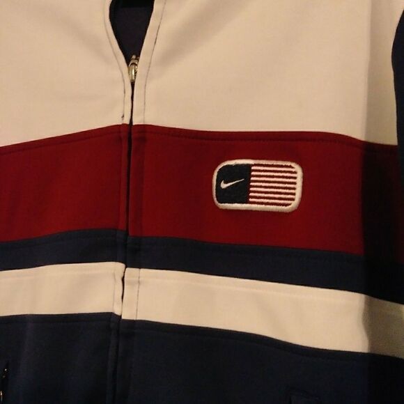 Nike USA Red White & Blue Zip Up Sports Jacket - Picture 3 of 7